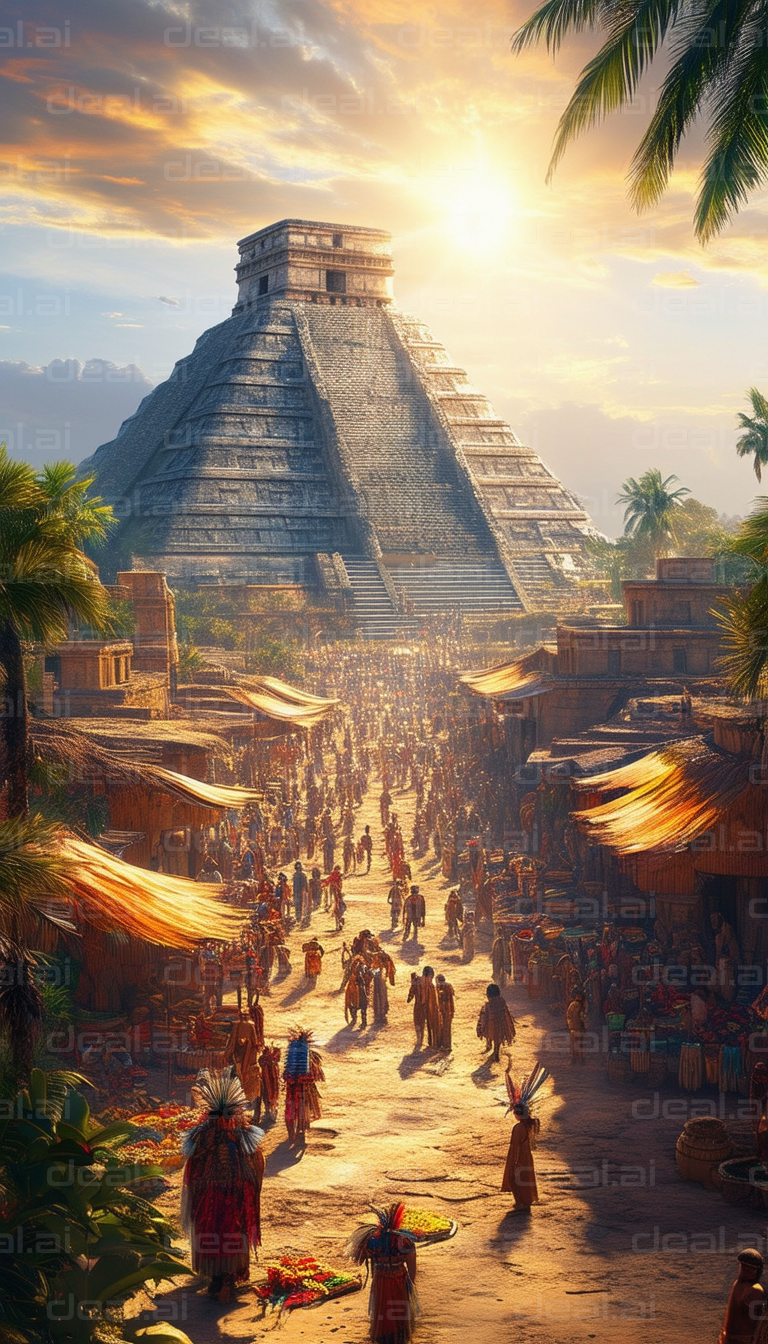 Ancient Marketplace Beneath the Pyramid