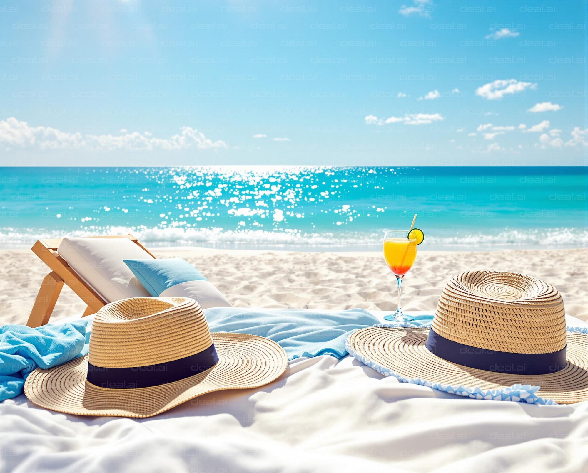 "Beachside Relaxation Scene"