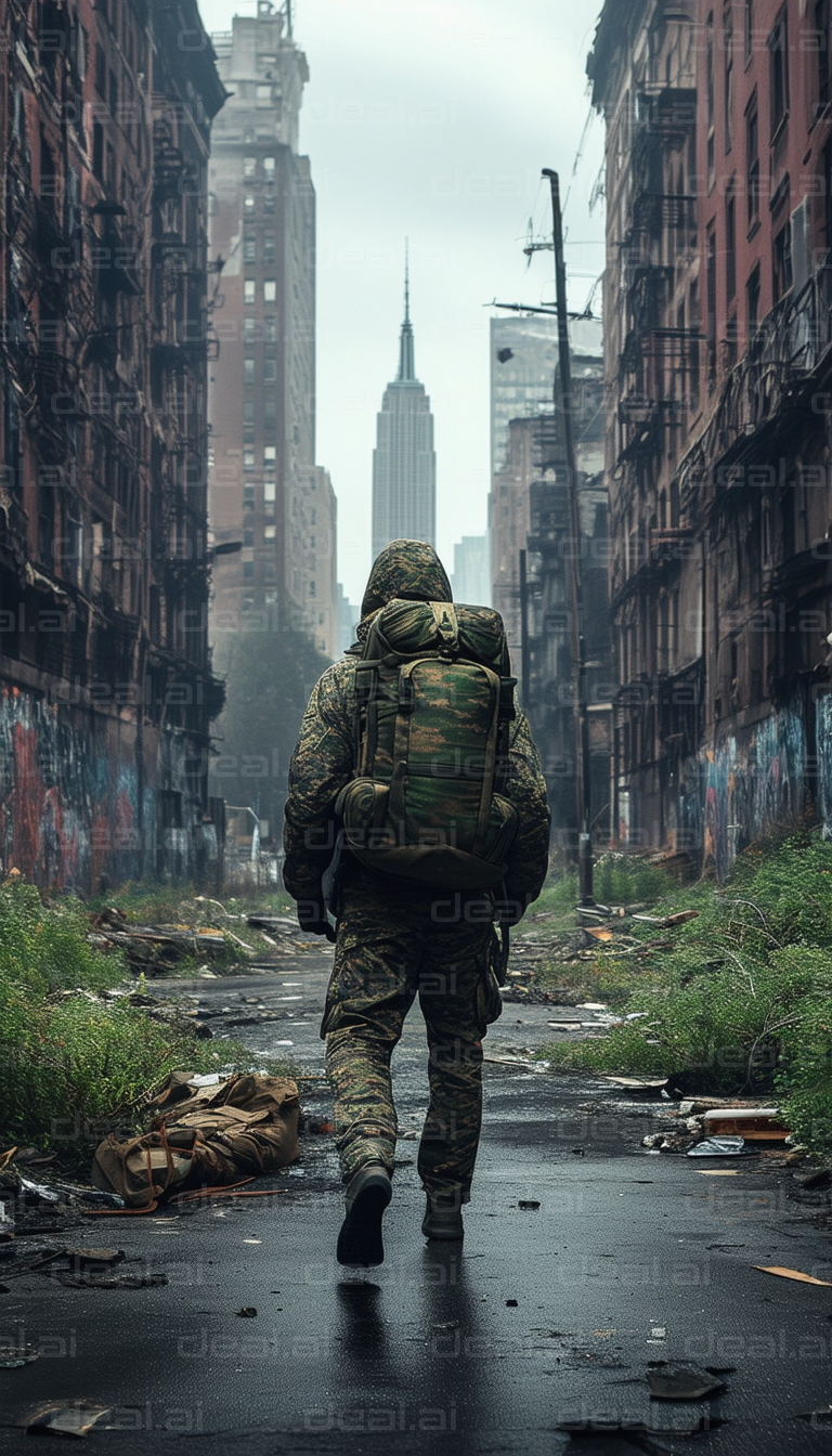 "Soldier in an Urban Apocalypse"