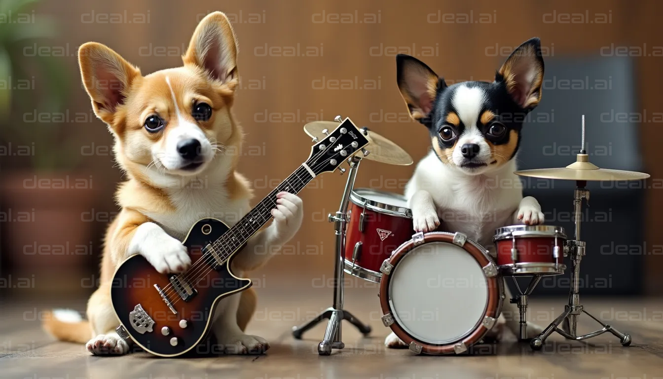 Puppy Rock Band in Action!