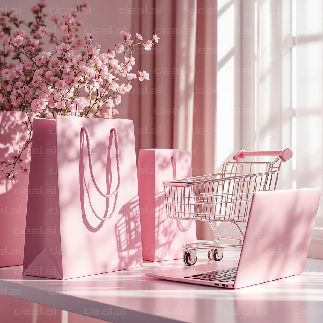 "Chic Online Shopping Setup"