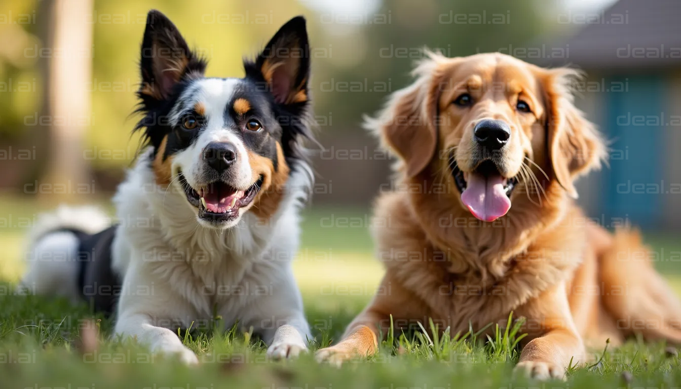 Happy Dogs in the Sunlight