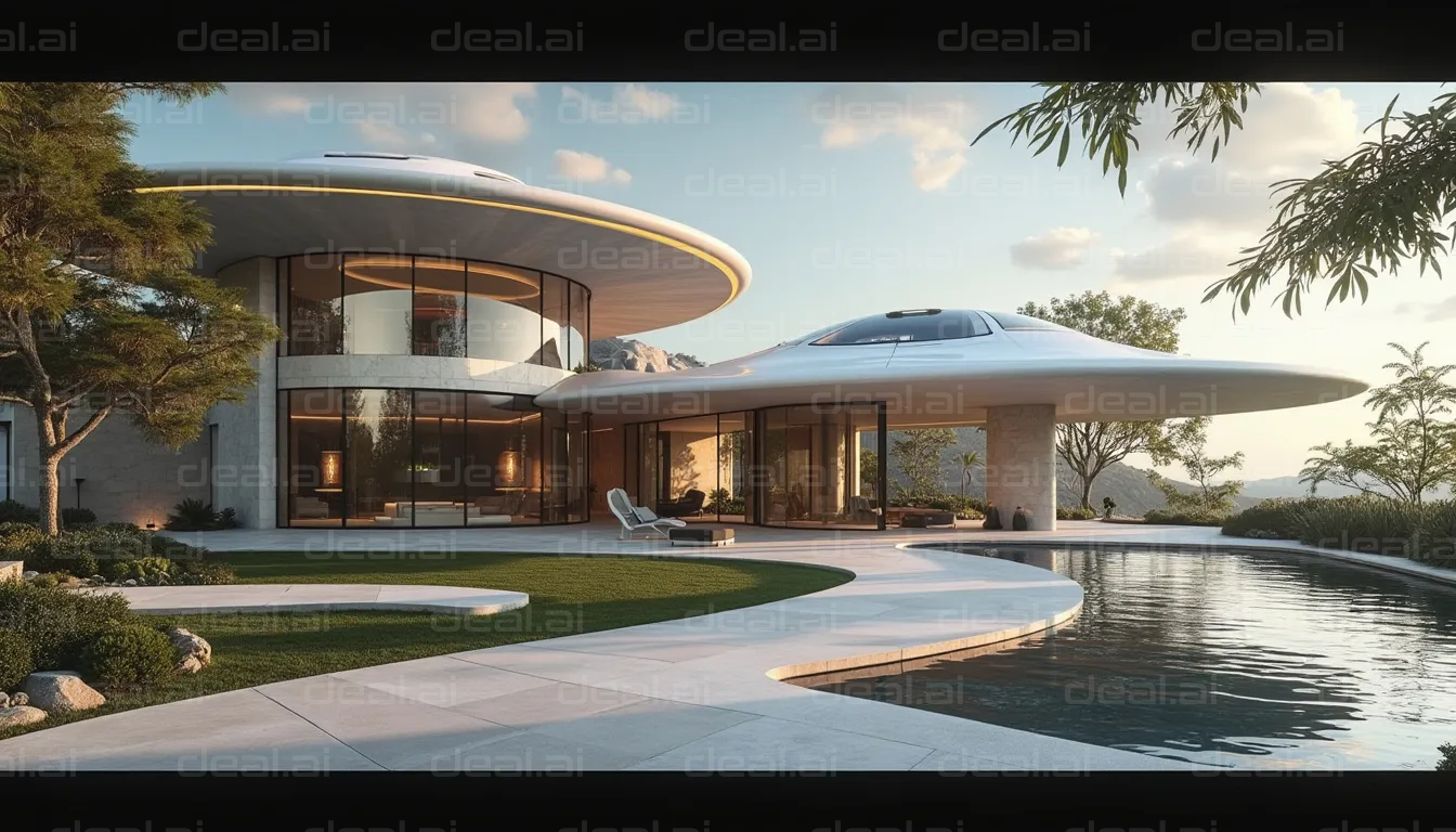 Futuristic UFO House Design