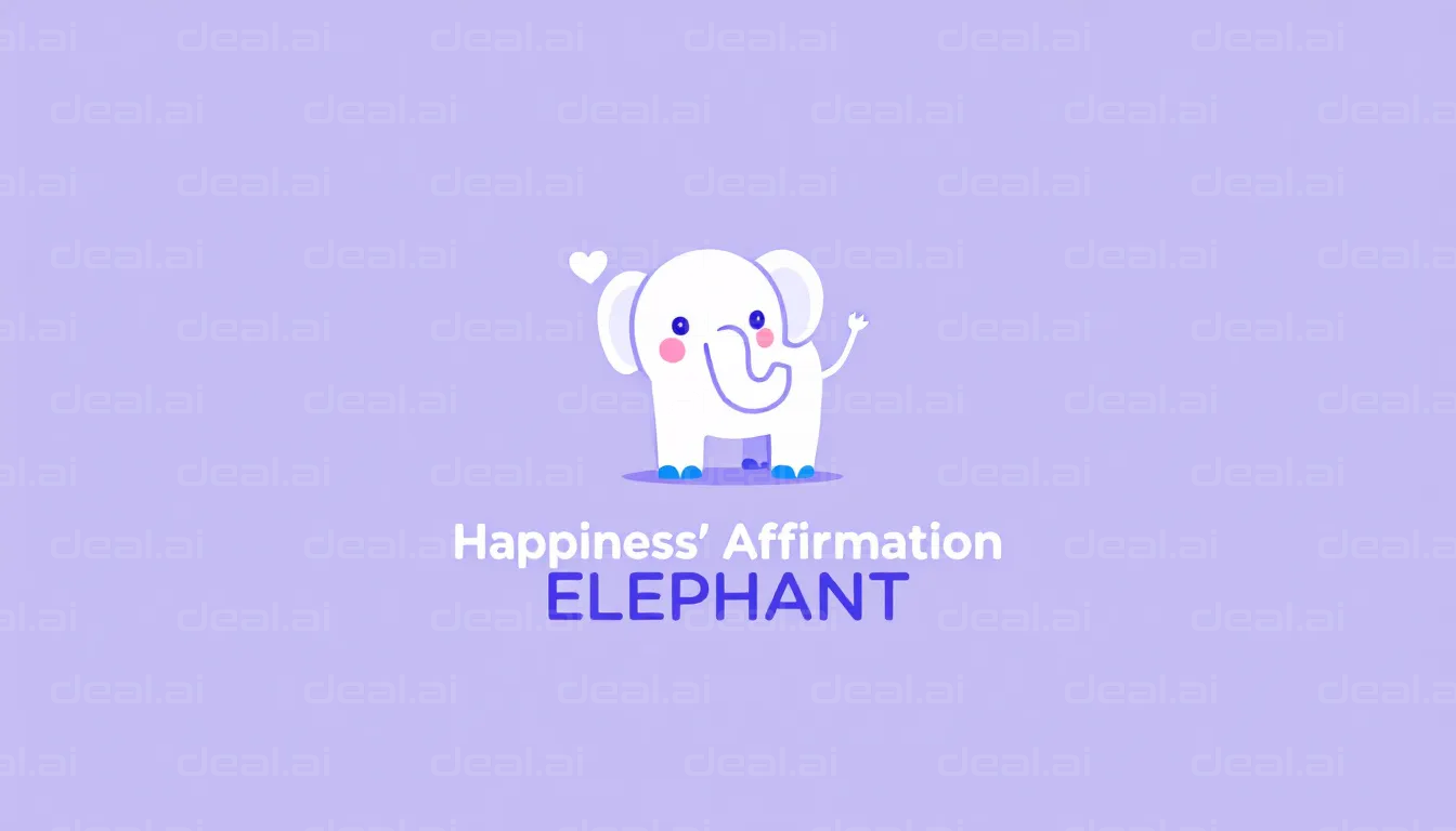 Affirmation Elephant Illustration