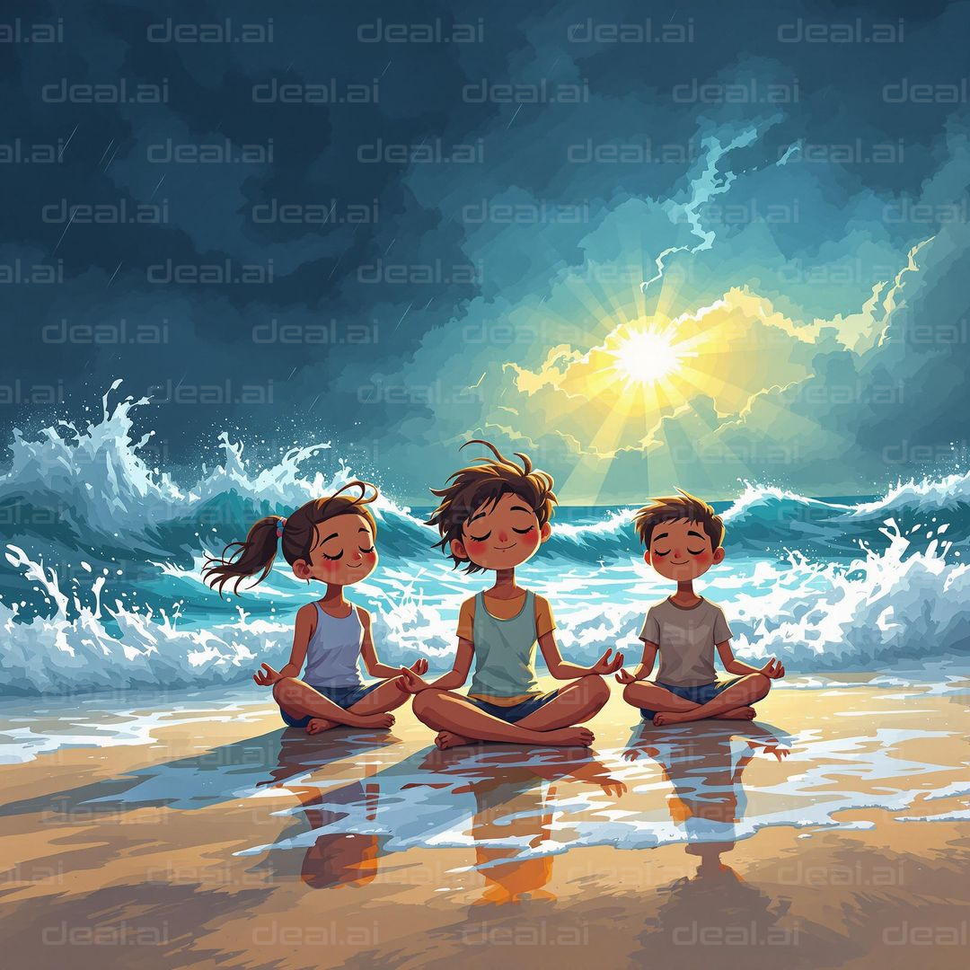 "Beachside Meditation Bliss"