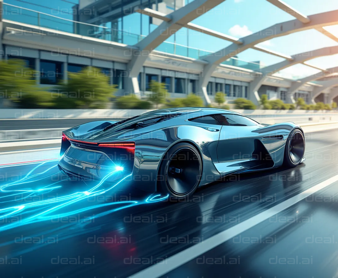 "Futuristic Electric Sports Car"