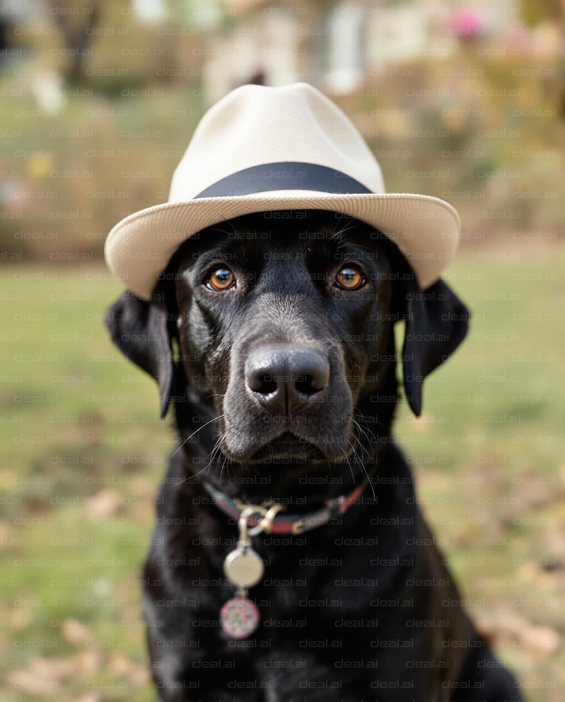 Dapper Dog in a Fedora