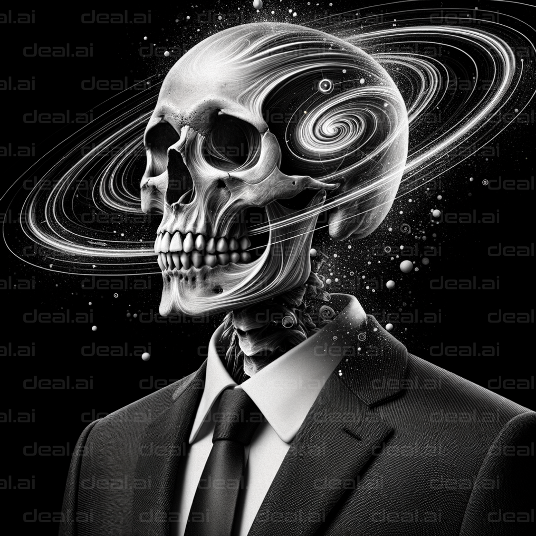 "Cosmic Skull in a Suit"