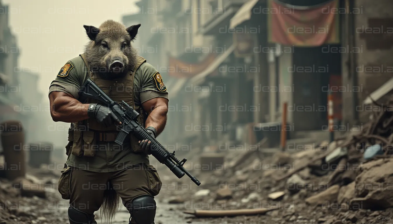 "Anthropomorphic Boar Commando Patrols"