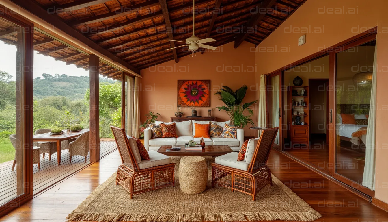 Cozy Living Room with Scenic View