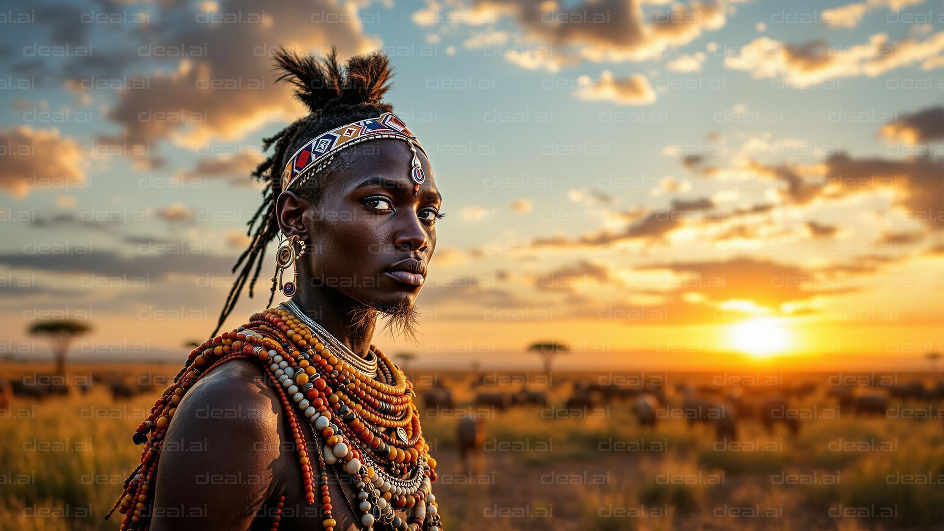 Tribal Splendor at Sunset