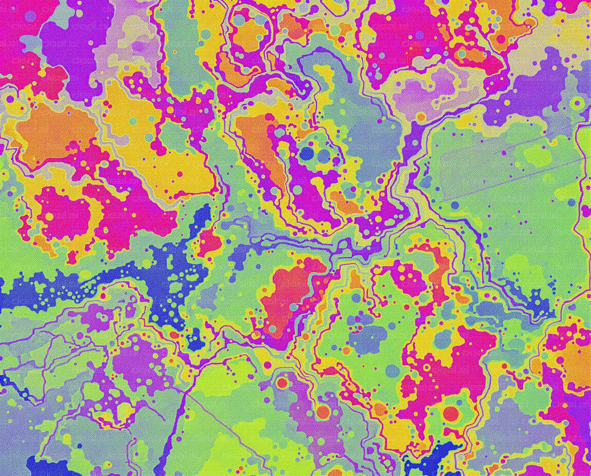 Colorful Abstract Contours