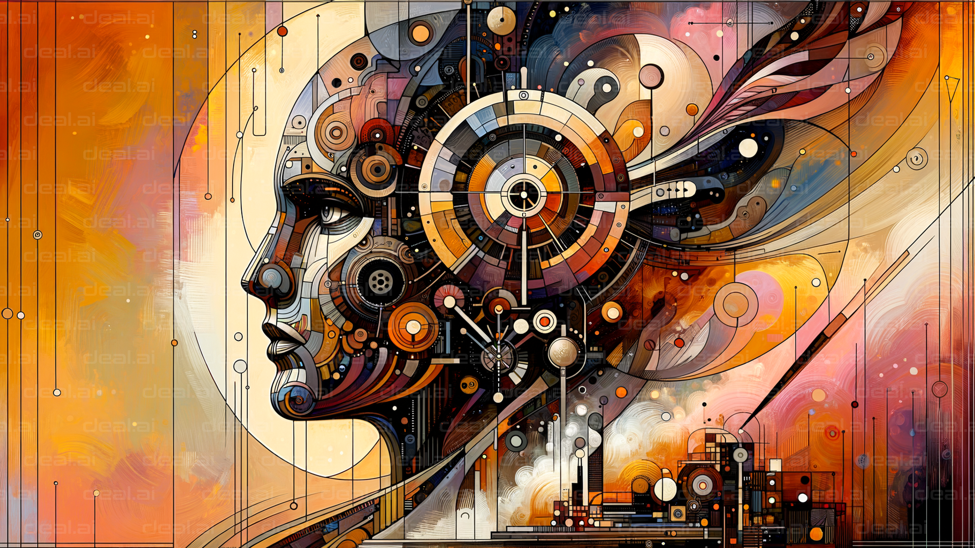 Futuristic Mechanical Mindscape