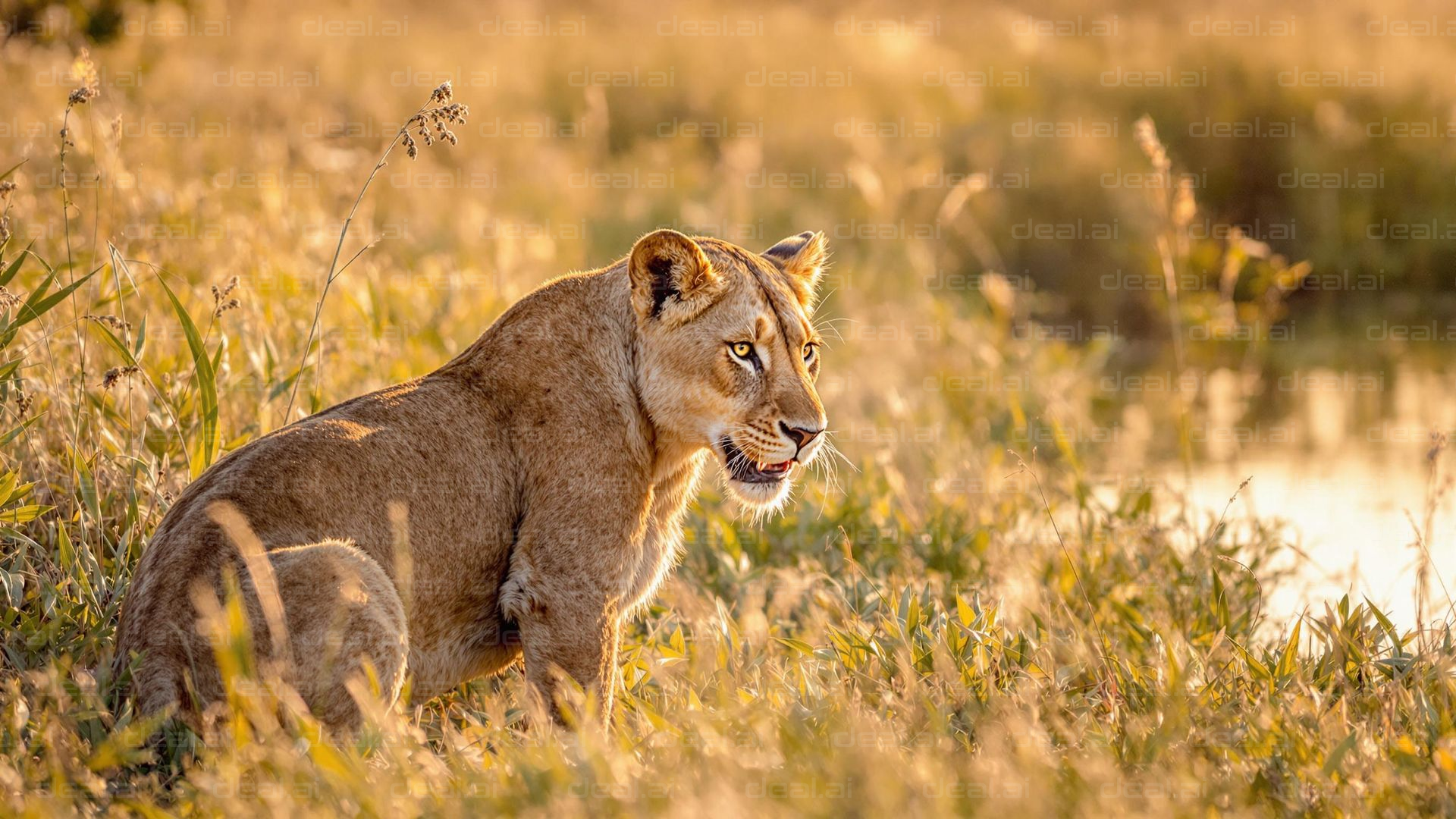 Lioness in Golden Light