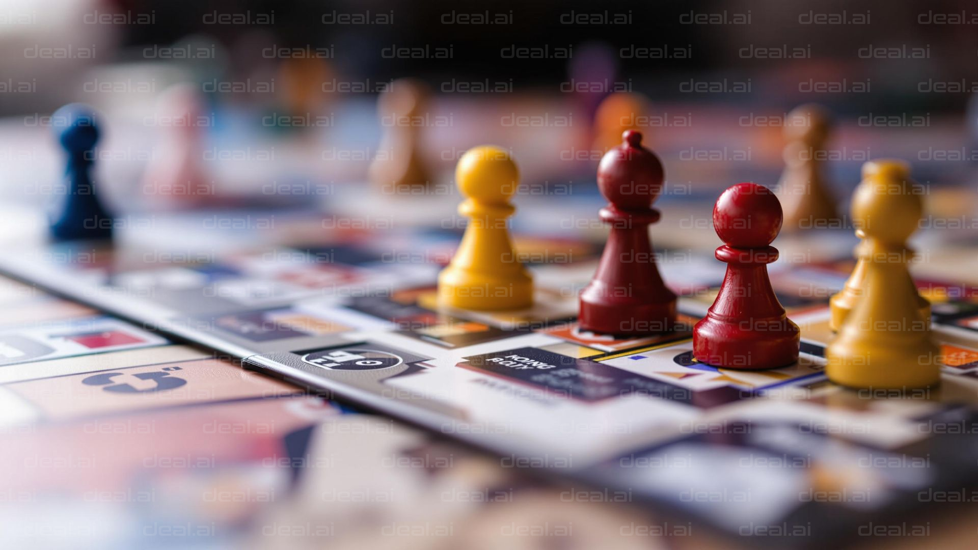 Colorful Board Game Pieces