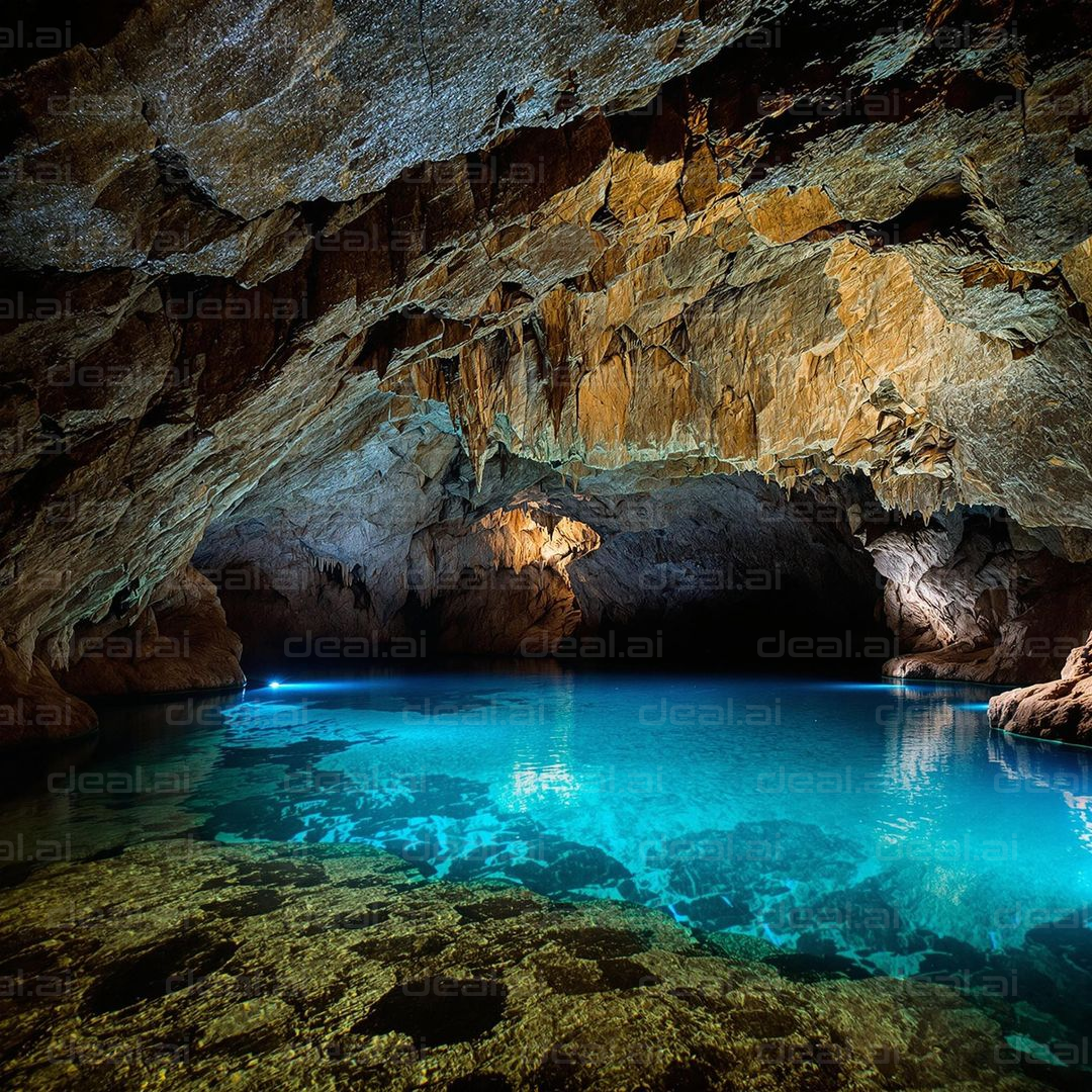 "Illuminated Subterranean Waterscape"