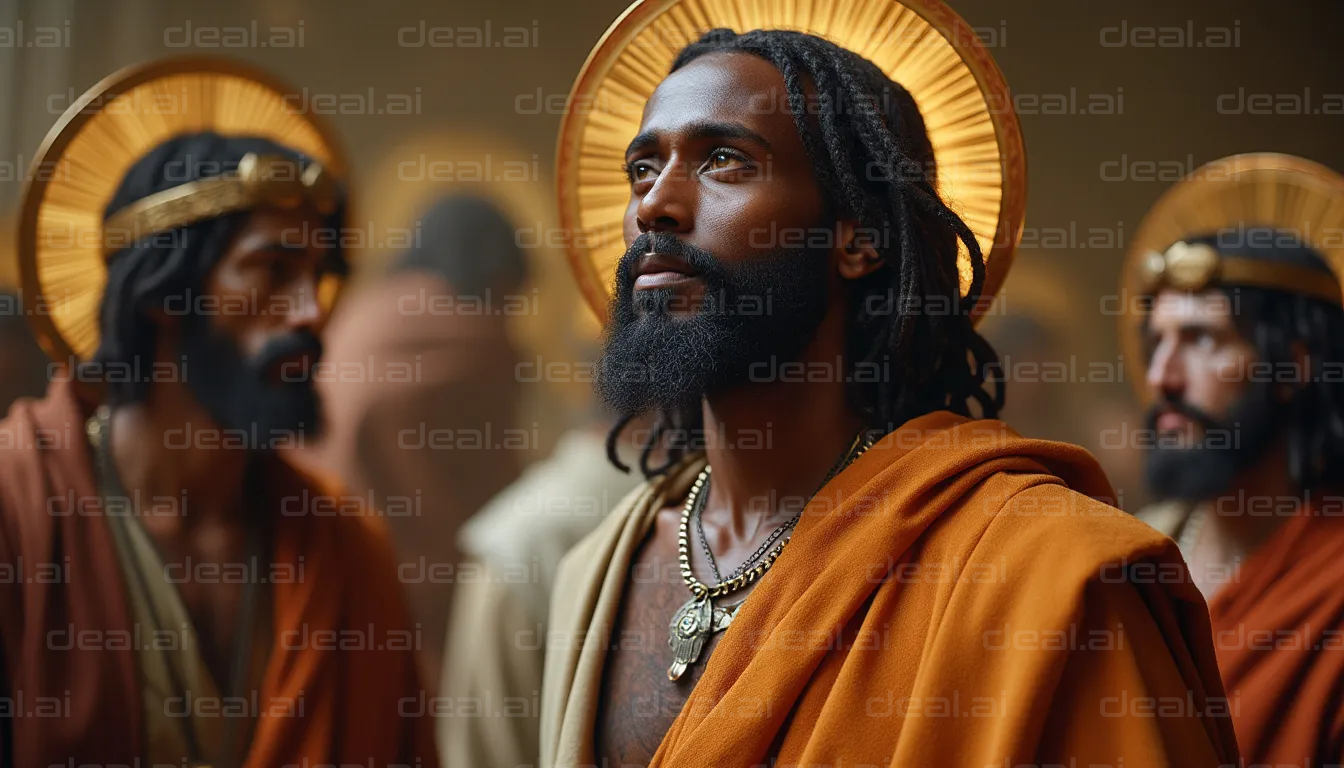 Ancient Figures in Meditation