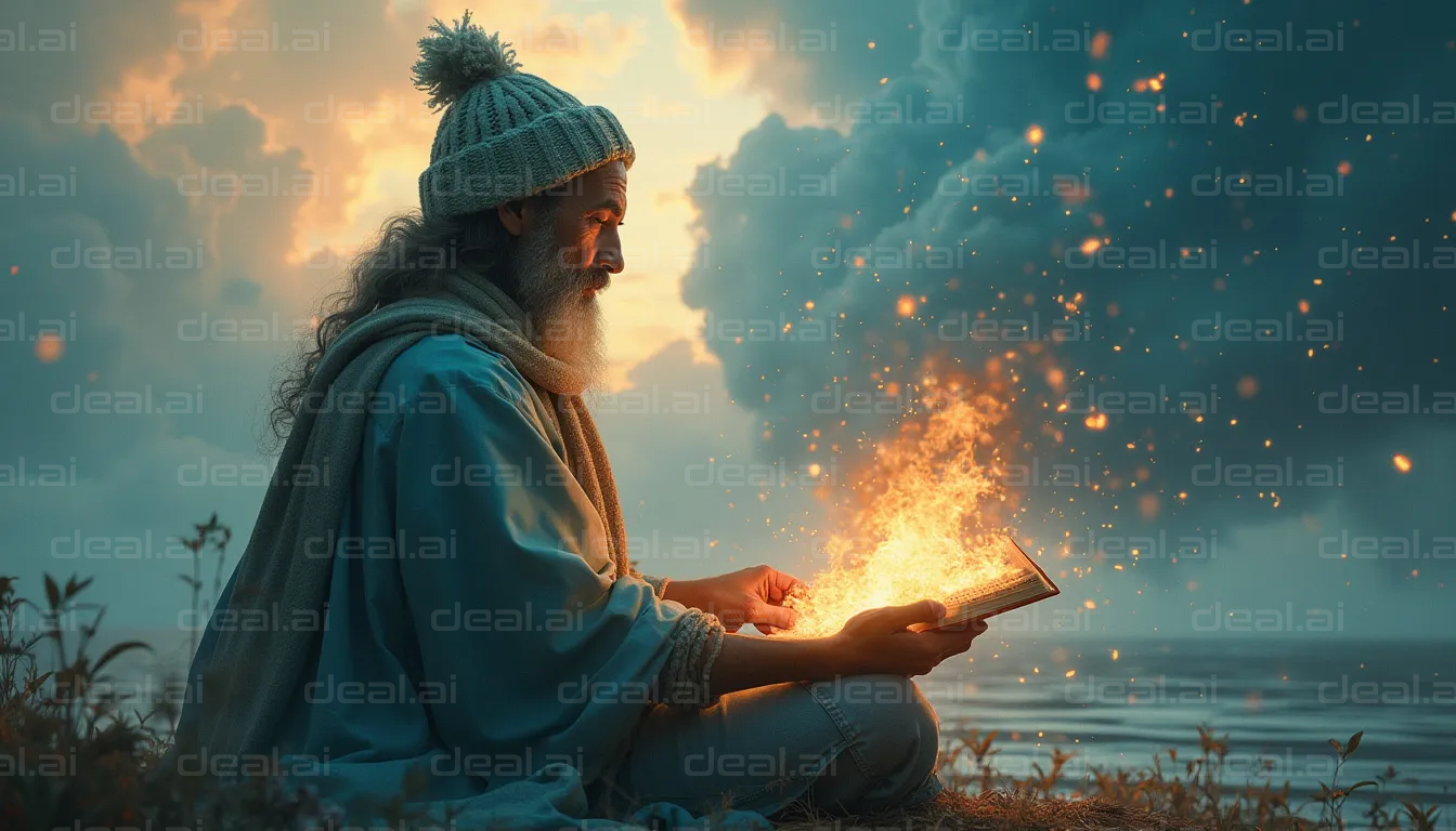 "Enchanted Book at Sunset"