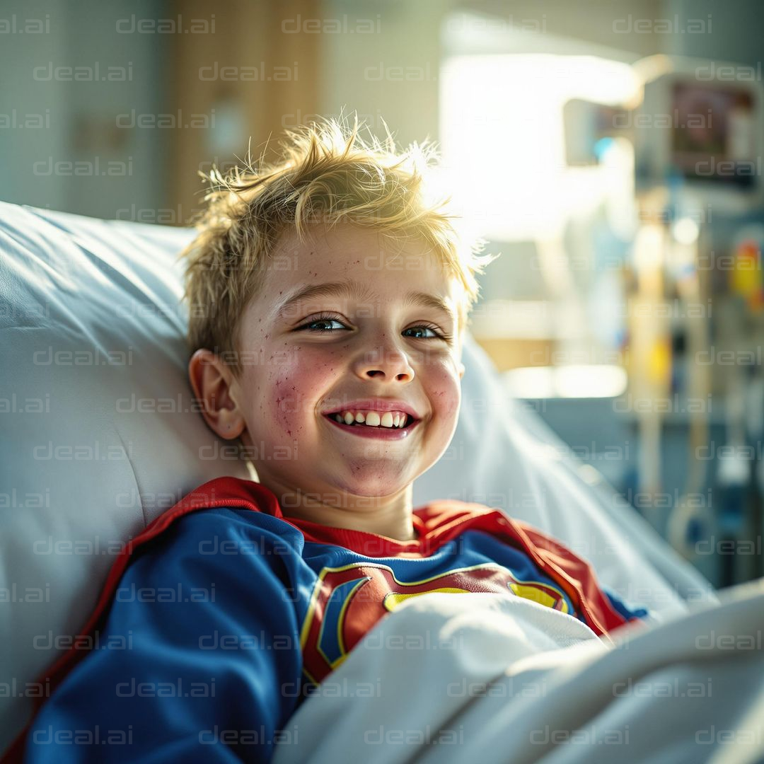 "Superhero Smile in the Hospital"