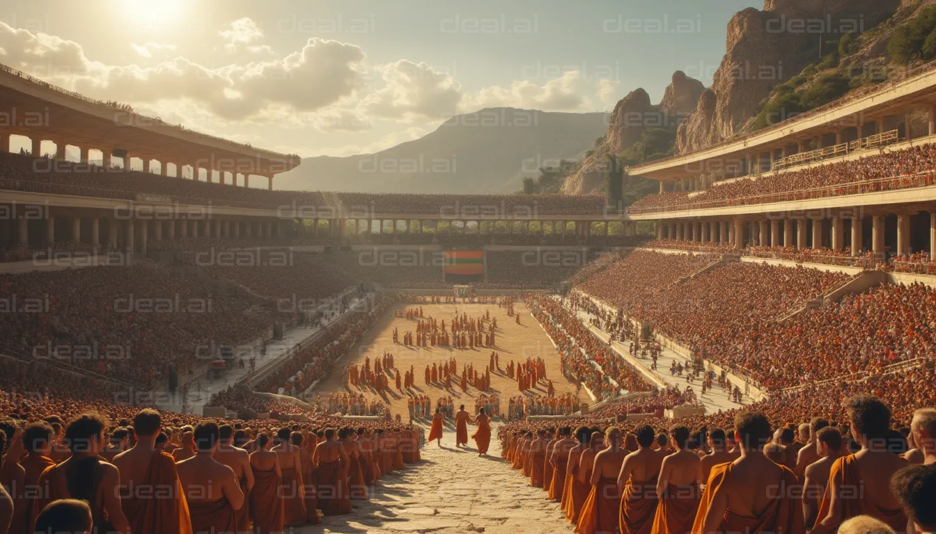 Ancient Coliseum Gathering