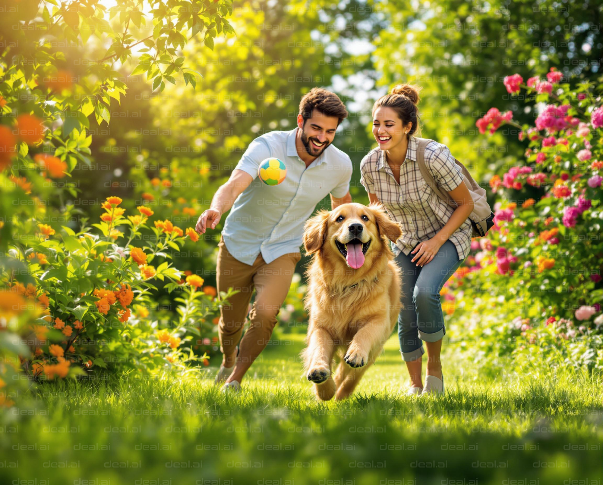 "Joyful Day in the Garden"