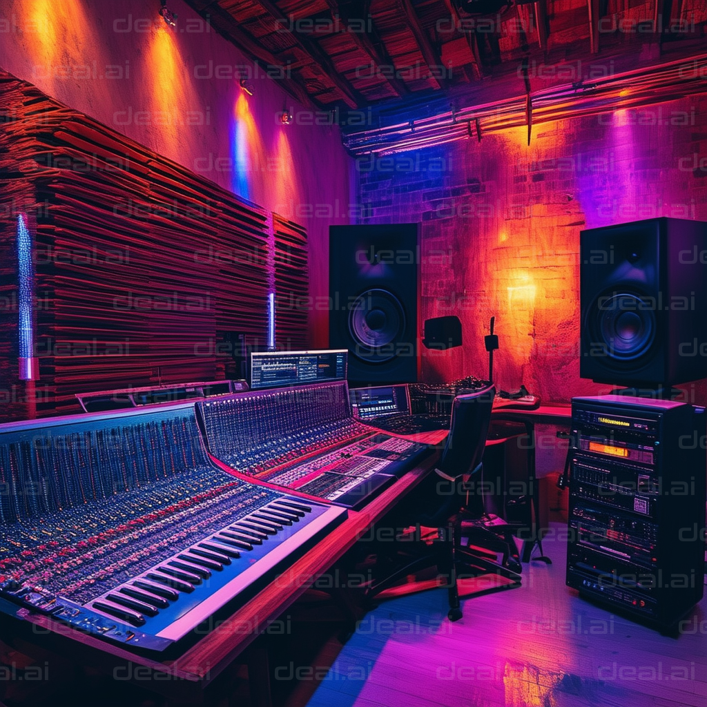 Vibrant Modern Music Studio