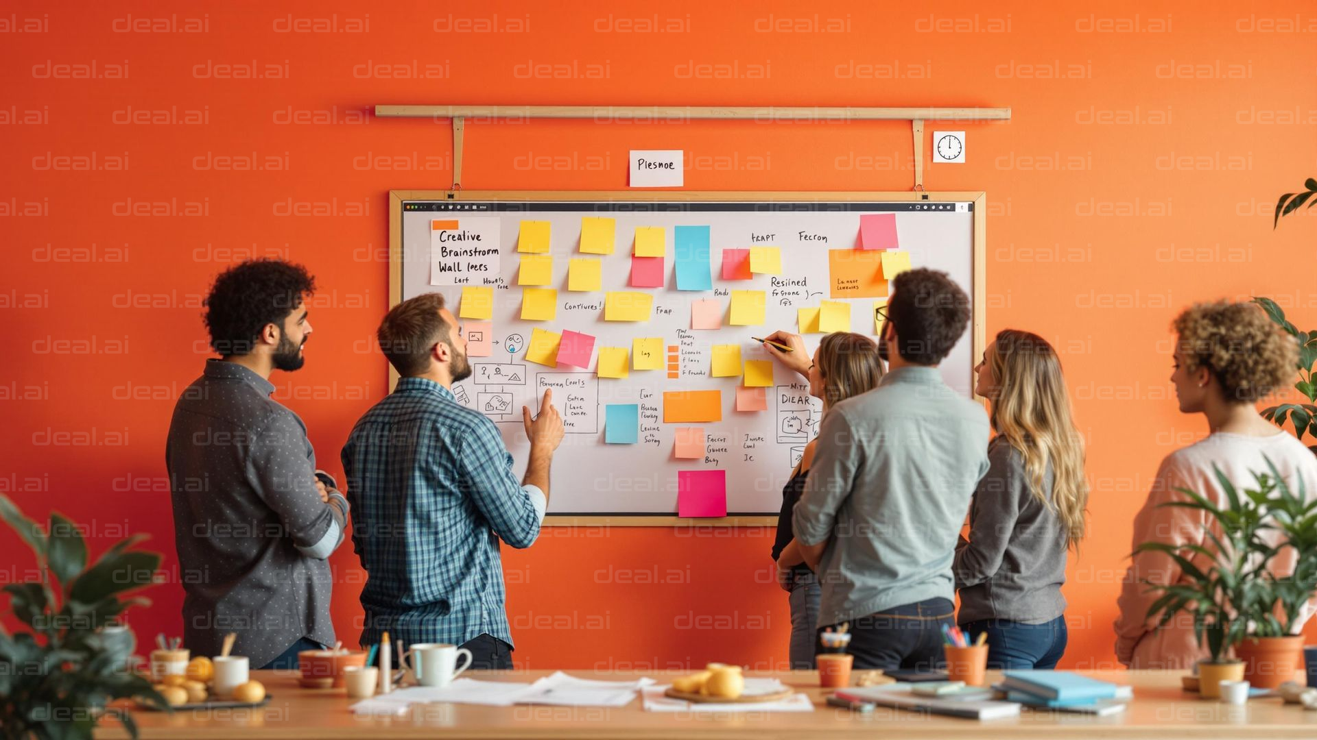 Team Collaborating on Ideas