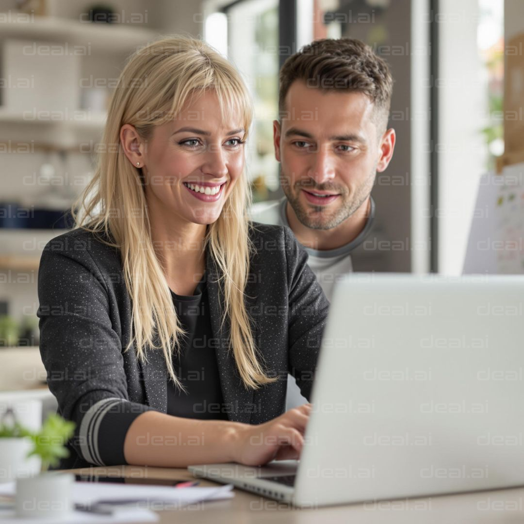 Teamwork at the Office Desk
