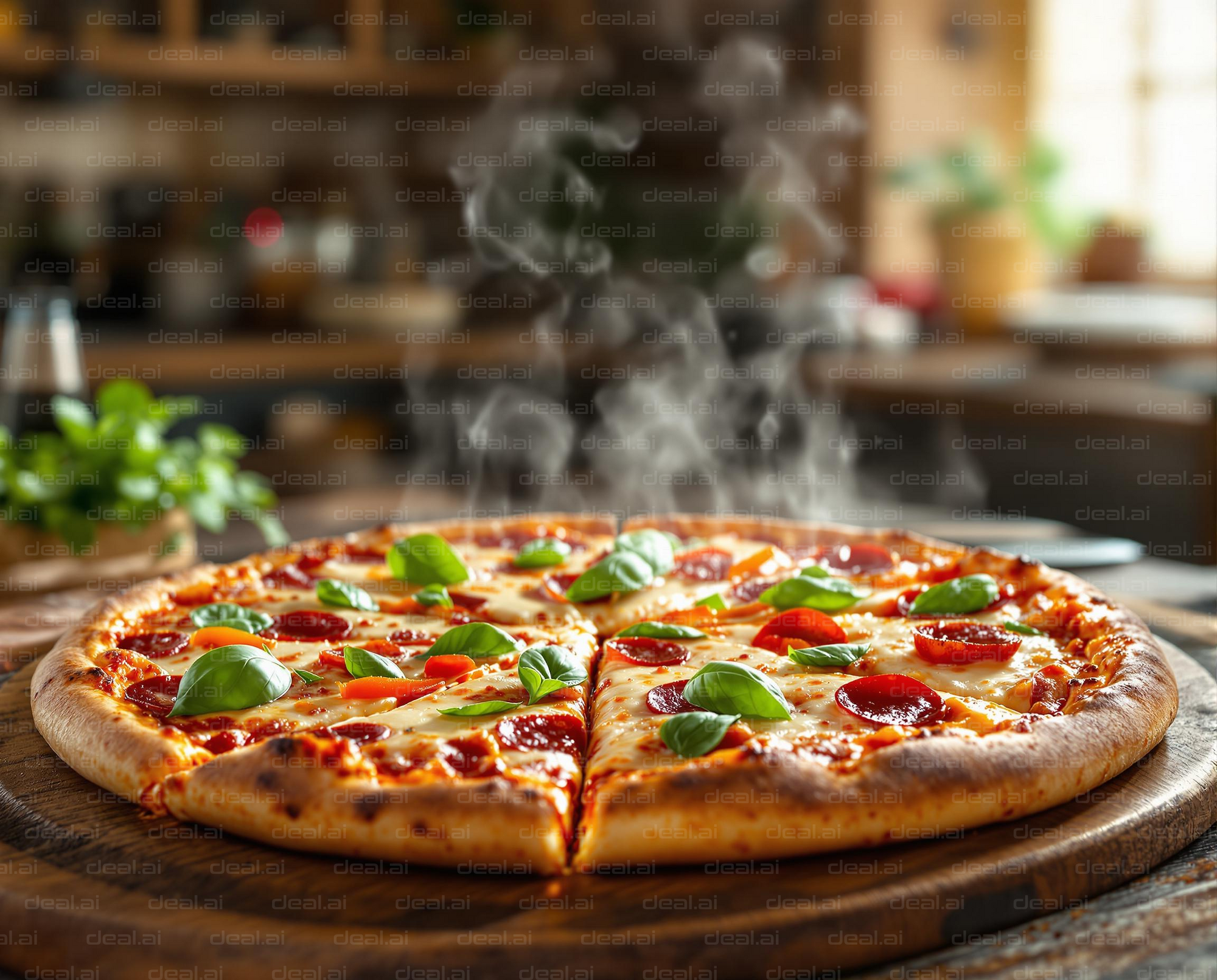 "Freshly Baked Pizza Delight"