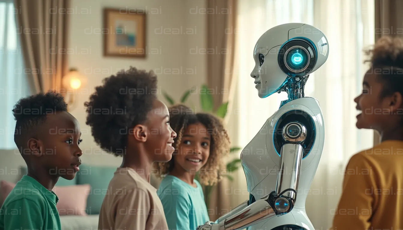 Children Meeting a Friendly Robot
