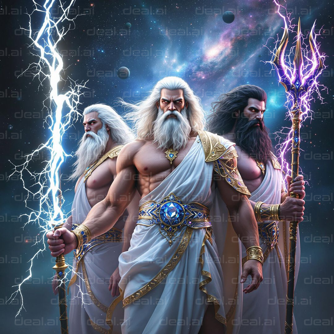 "Mythic Gods in Cosmic Realm"