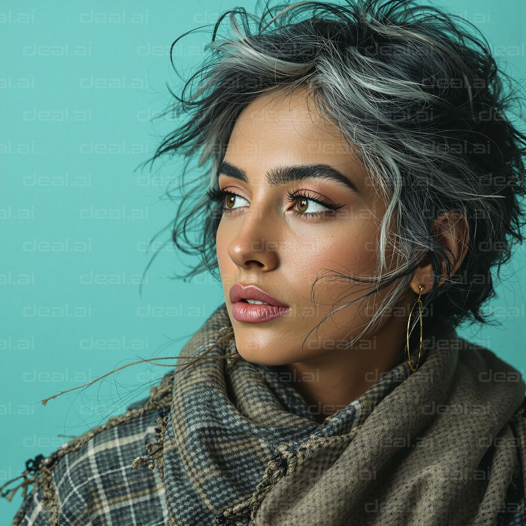 "Chic Winter Style Portrait"