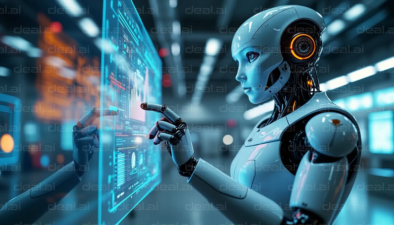 Futuristic Robot Interface Interaction