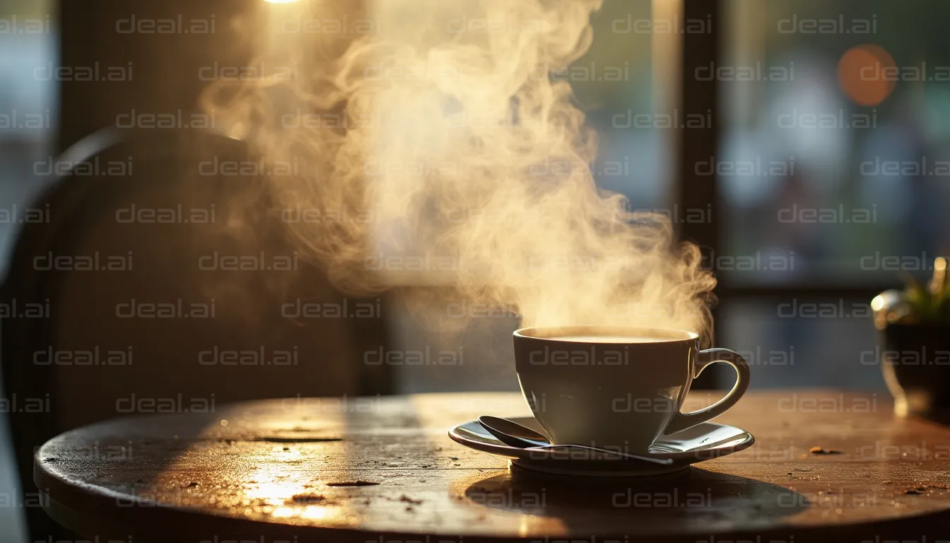 Morning Coffee Steam Rising