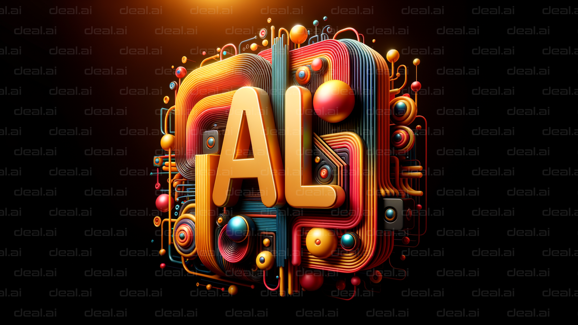 Colorful AI Circuitry Design