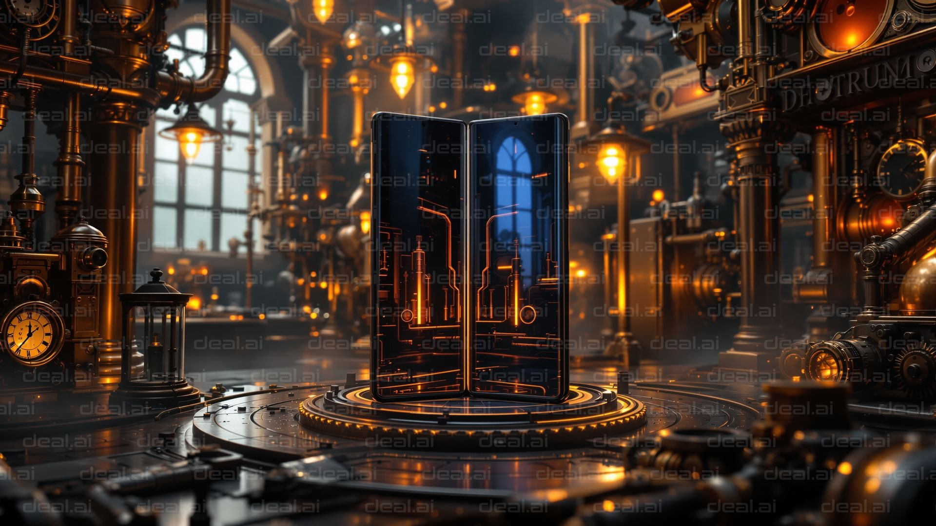 "Steampunk Smartphone Showcase"