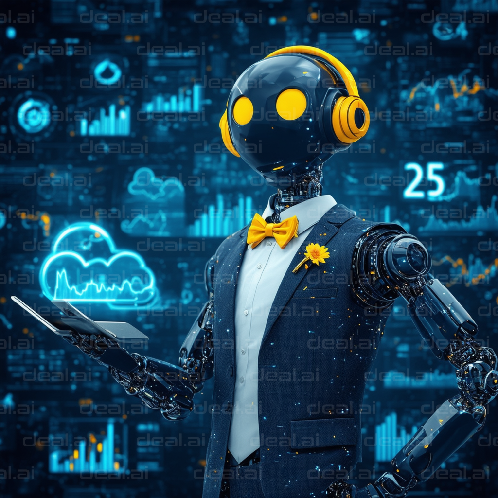 "Business Robot with Data Visualization"