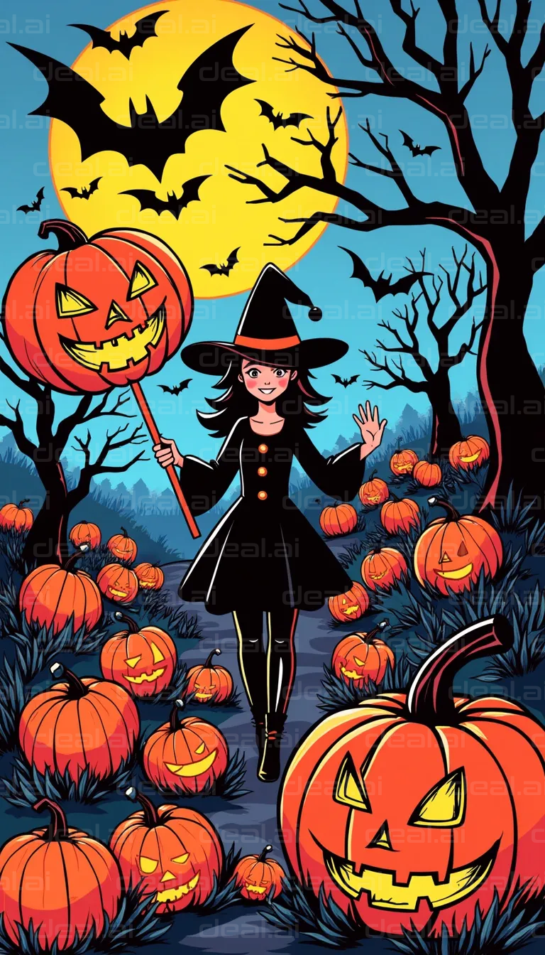 "Witchy Halloween Night"