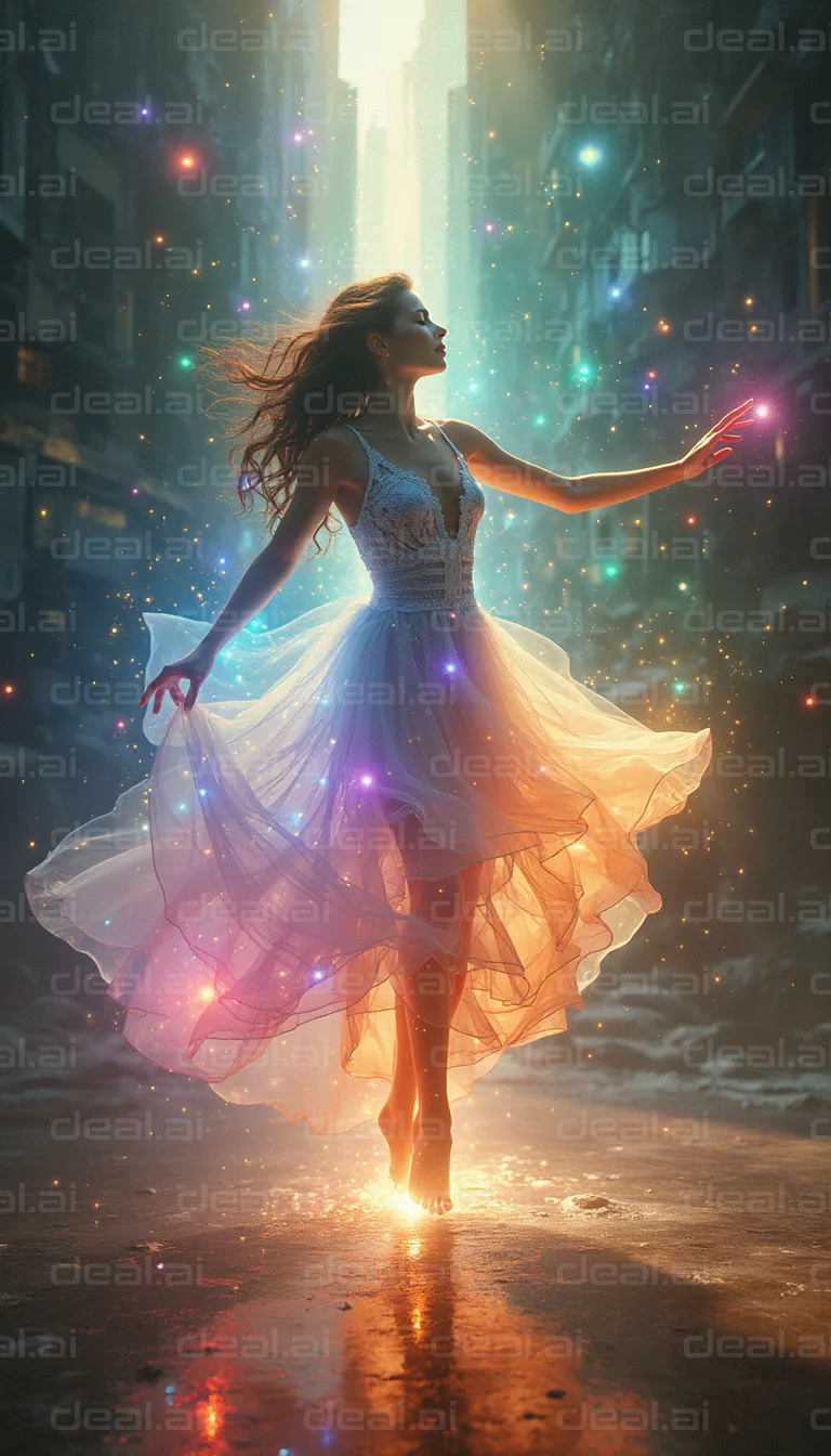 "Ethereal Dance of Light and Magic"