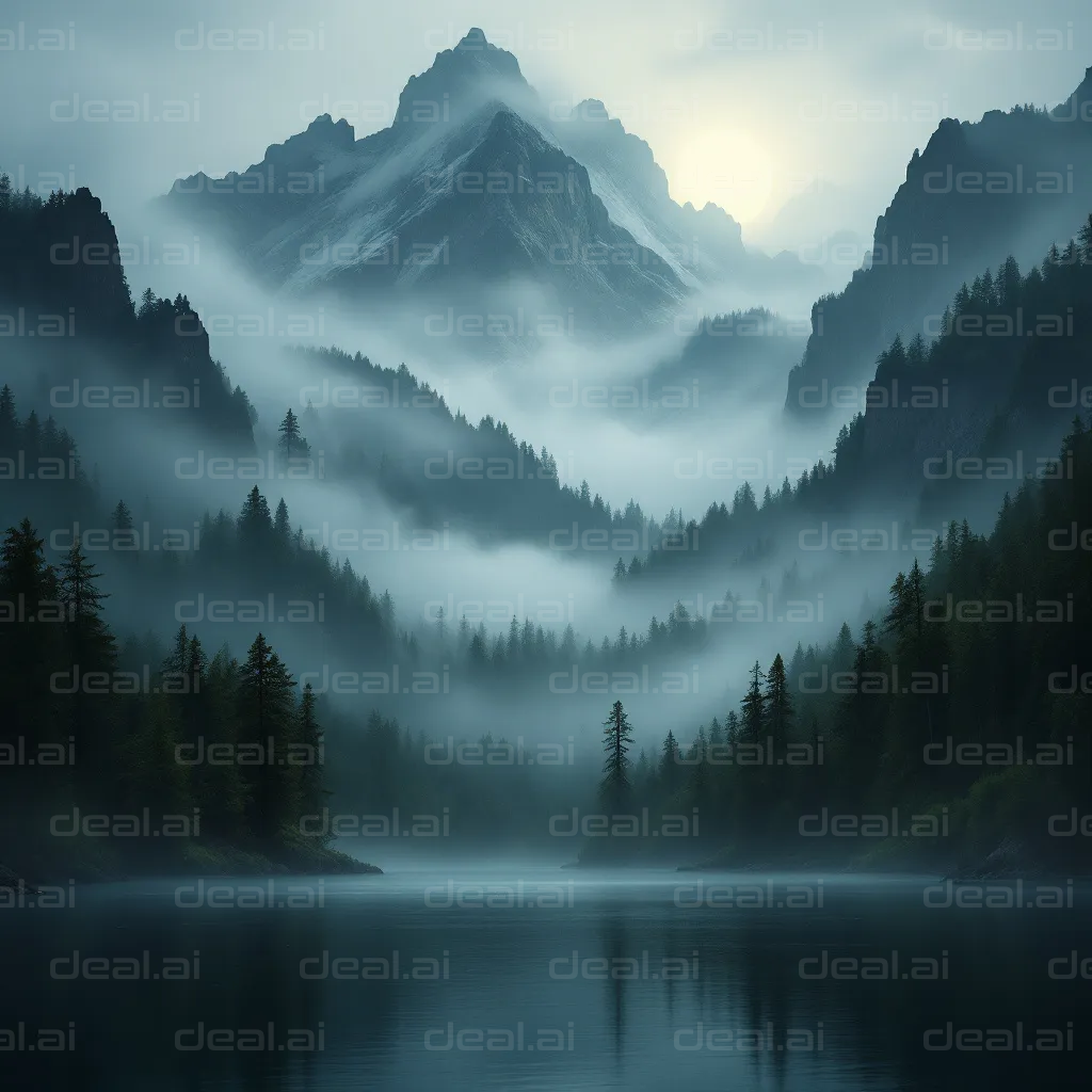 Mystical Mountain Misty Morning