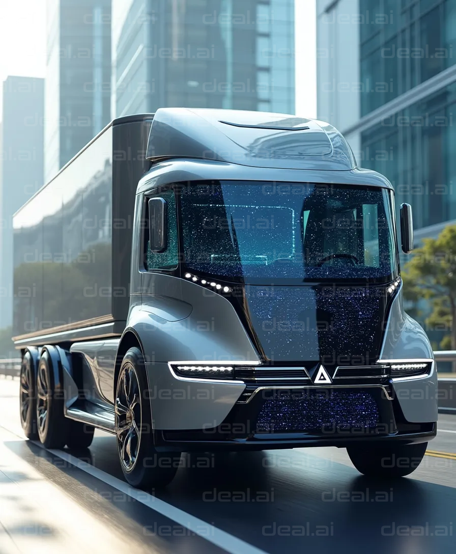 Futuristic Autonomous Semi-Truck Design