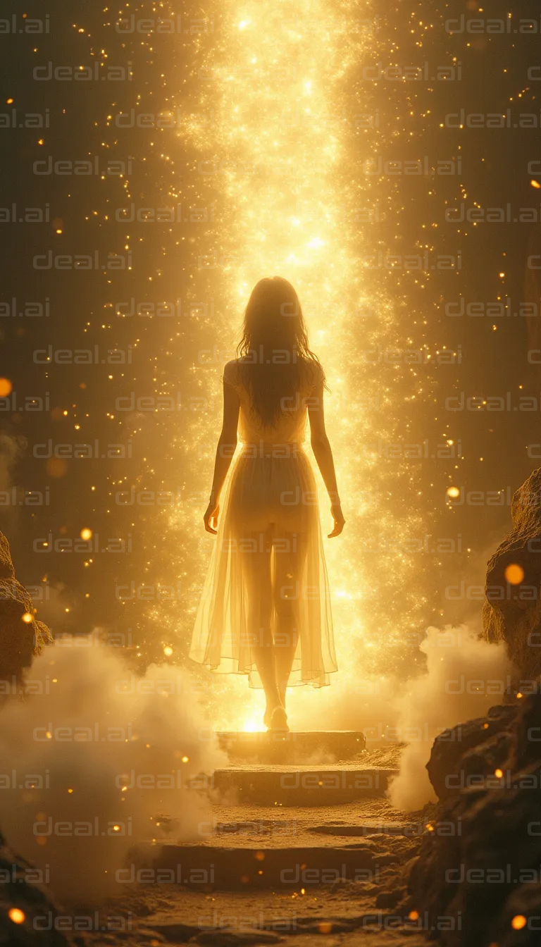 "Ascending into Radiant Light"