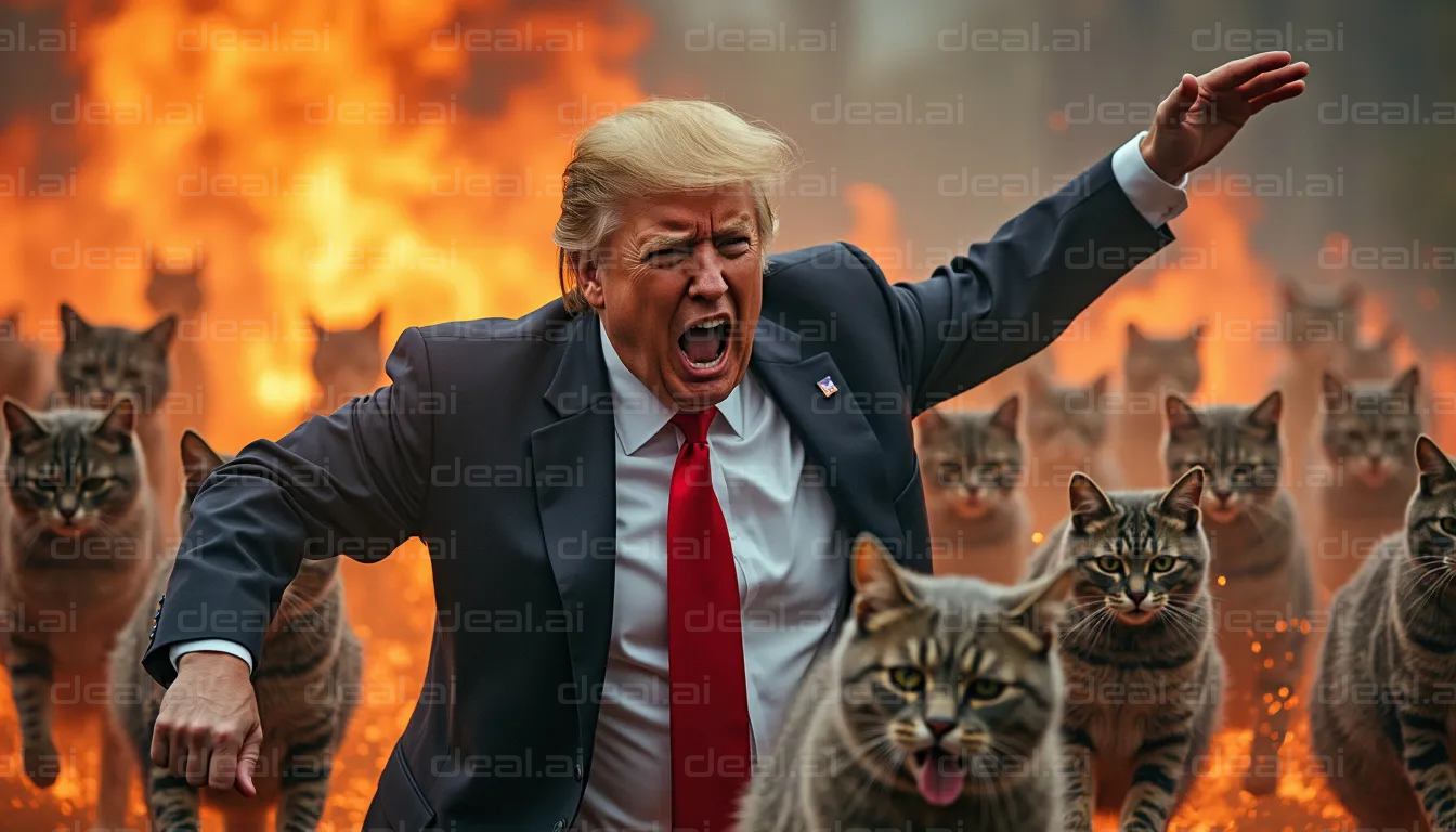 "Leader of the Cat Army in Flames"