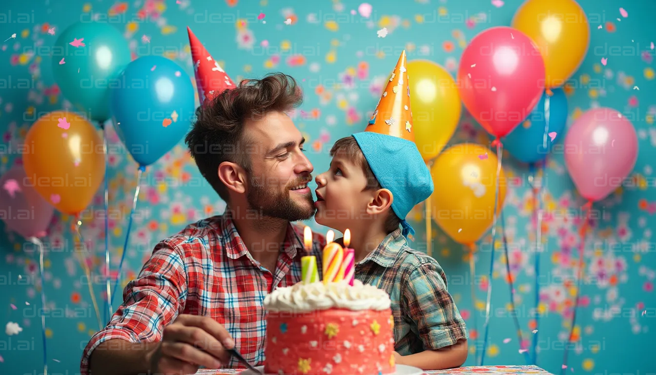"Father and Son Birthday Celebration"