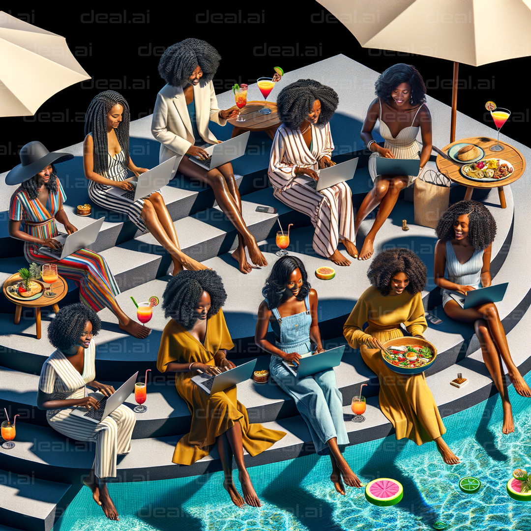"Chic Poolside Productivity"