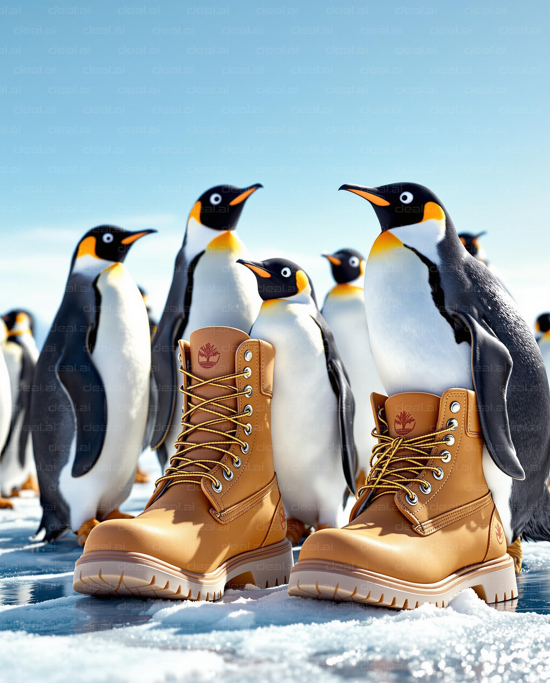 "Penguins and Boots on Ice"