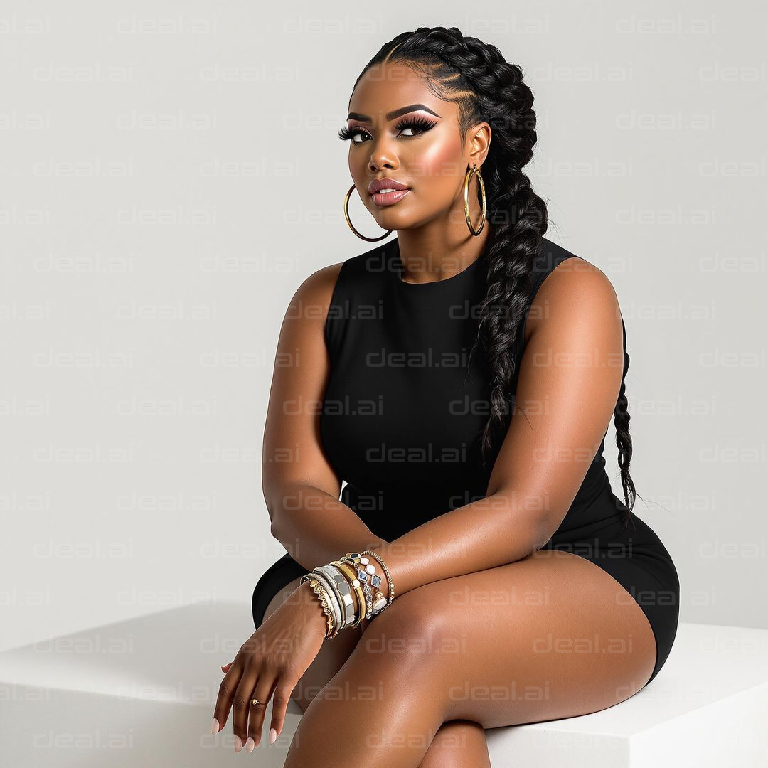 Elegant in Black: A Portrait Moment