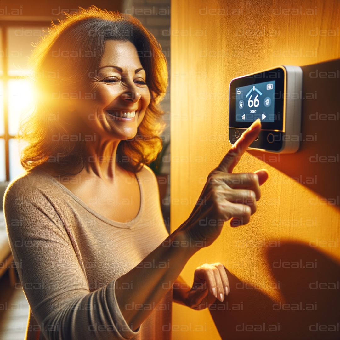 "Joyful Thermostat Adjustment"