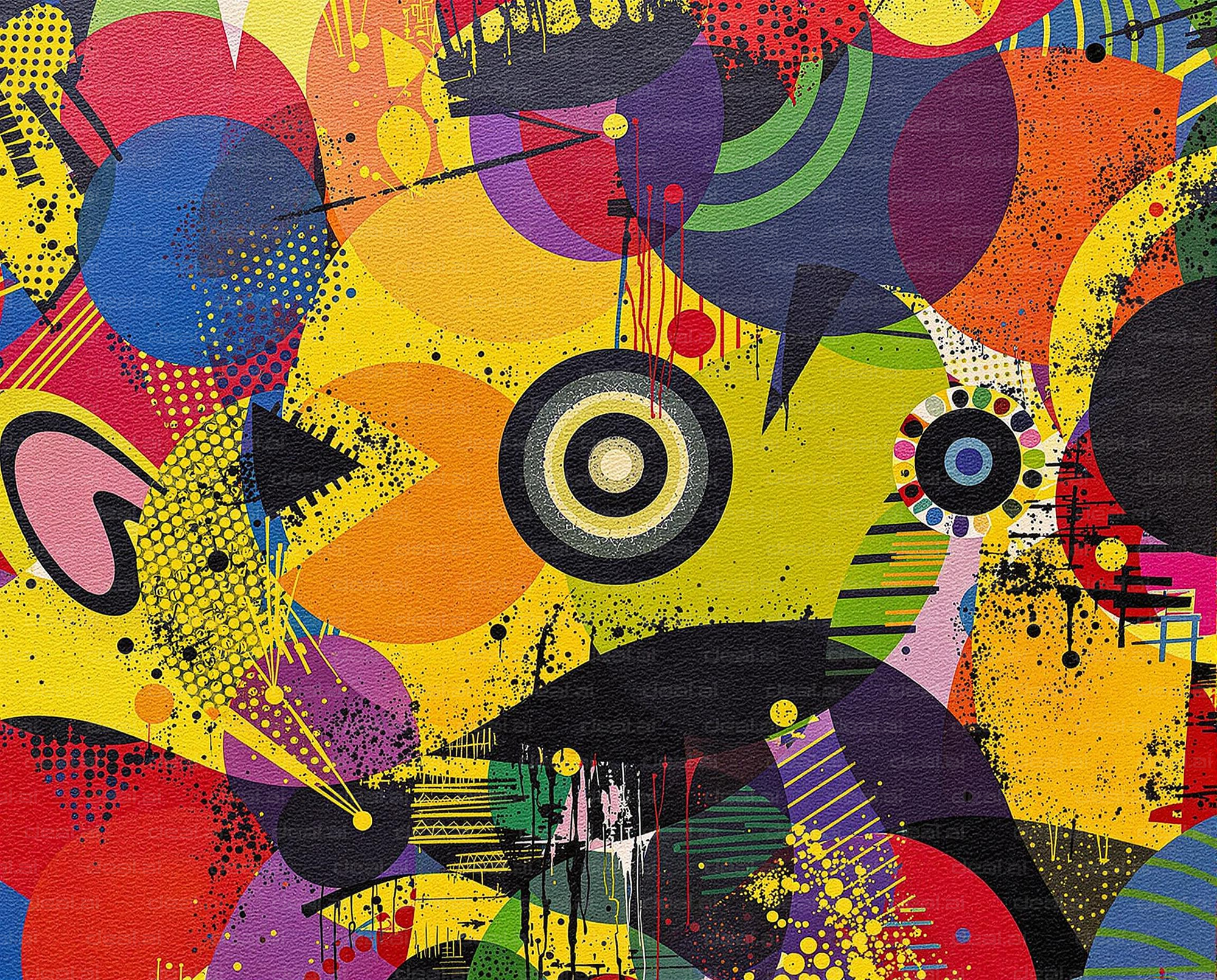 Vibrant Abstract Geometry