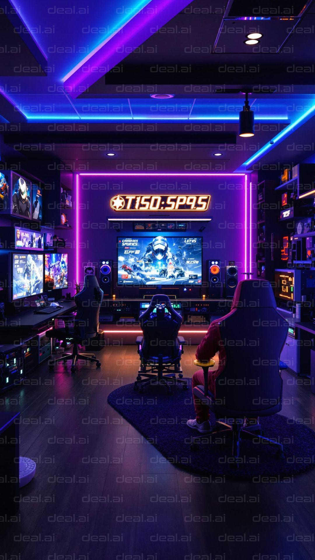 Neon Gamers' Paradise